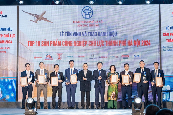 CADI-SUN’s honored in the TOP 10 key industrial products of Hanoi City